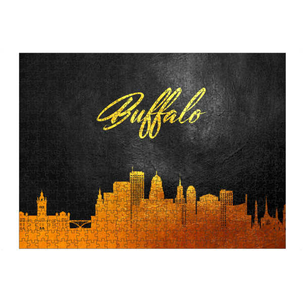 Puzzle Ravensburger "Buffalo New York Gold Skyline" artboxONE - Städte - Buffalo,New york,Gold,Skyline,City,Stadt - Bild buffalo