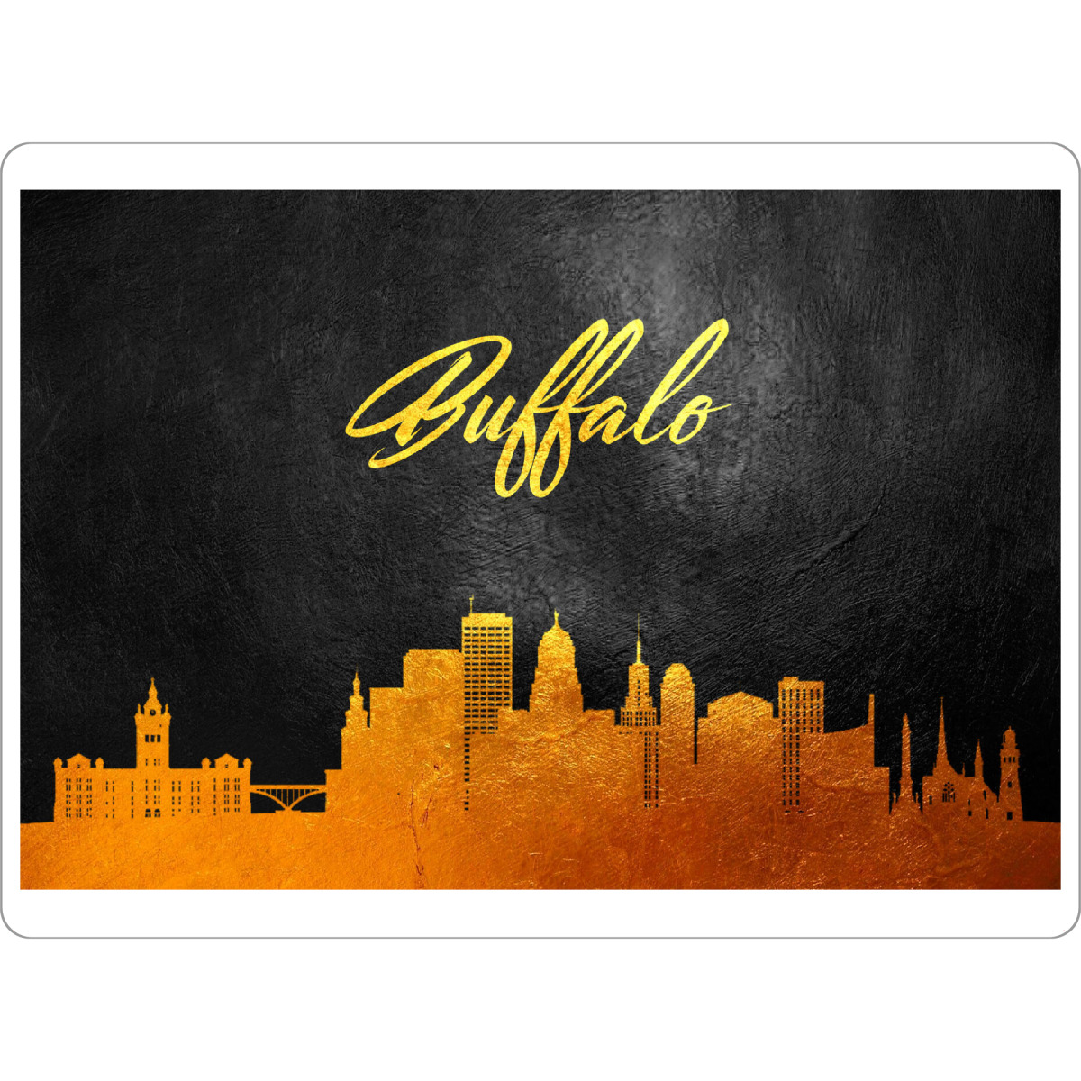 Tischset "Buffalo New York Gold Skyline" artboxONE - Städte - Buffalo,New york,Gold,Skyline,City,Stadt - Bild buffalo