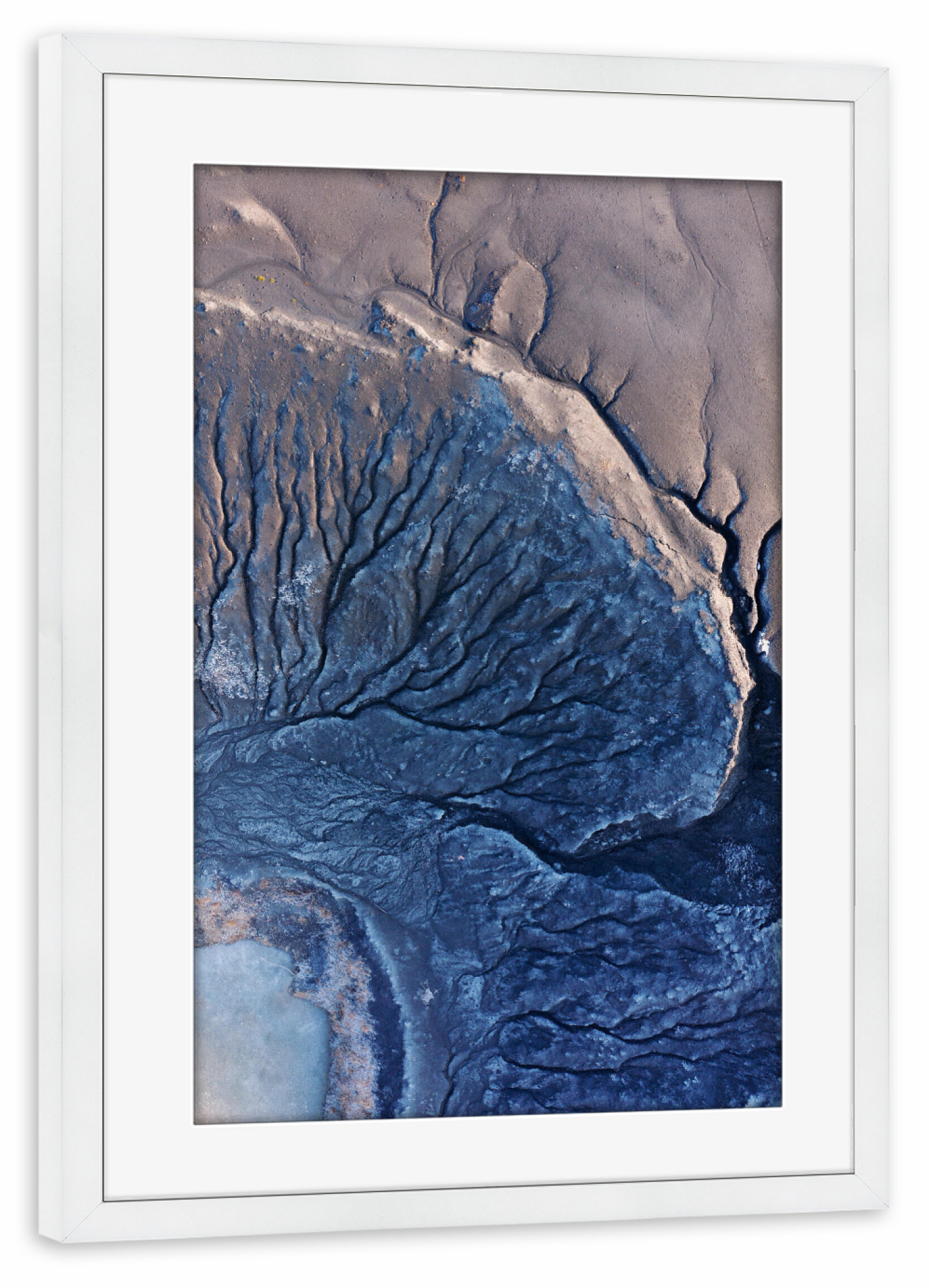Poster mit Rahmen weiß "PASTORA" artboxONE - Natur,Abstrakt - Aerial,Luftaufnahme,Dji,Mavic,Pro,Vulkan,Allgäu,Natur,Nature,Drone