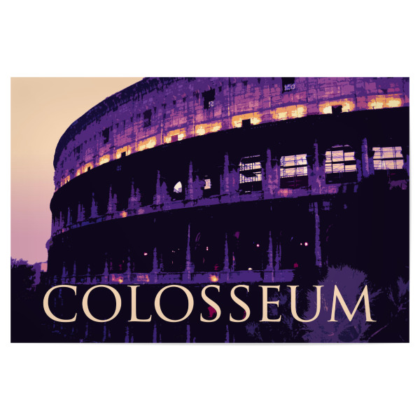 Poster 30x20 cm "Kolosseum in Rom Sonnenuntergang" artboxONE - Reise,Reise / Länder,Städte / Rom