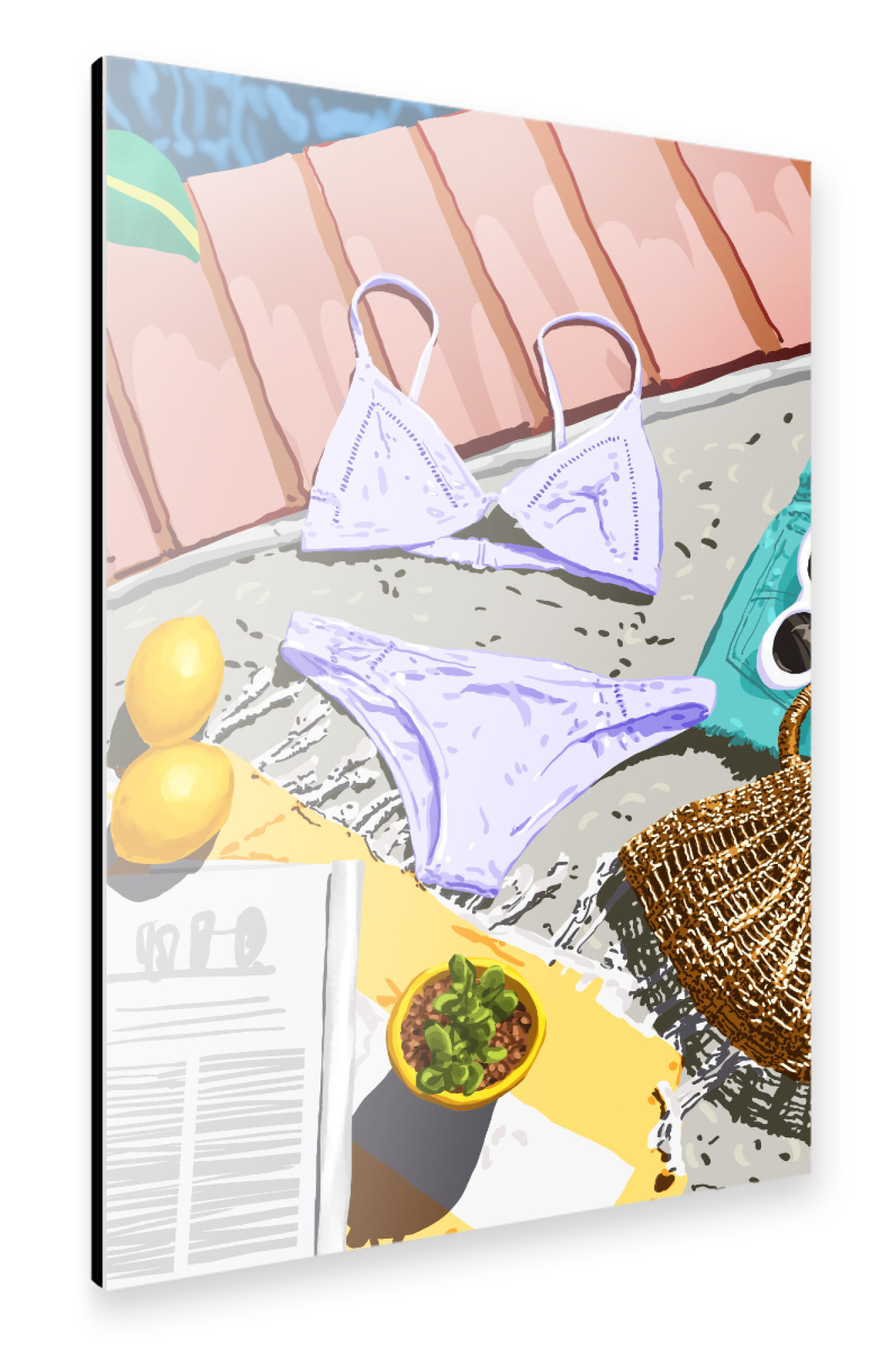 Alu-Dibond "Summer on my mind" 30x20 cm artboxONE