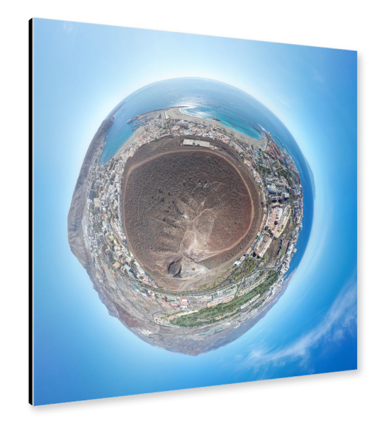 Alu-Dibond "Teneriffa-Montaña ChayofitaKrater" 30x30 cm artboxONE