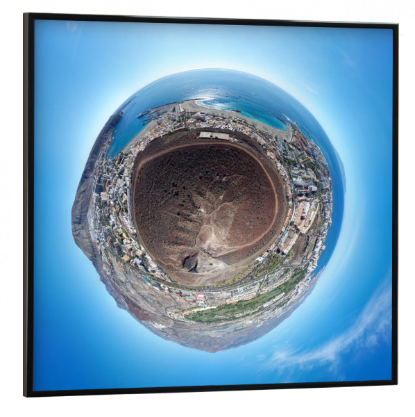 Poster mit schwarzem Rahmen 30x30 cm "Teneriffa-Montaña ChayofitaKrater" artboxONE - Städte,Natur,Reise,Architektur,Reise / Strand und Meer