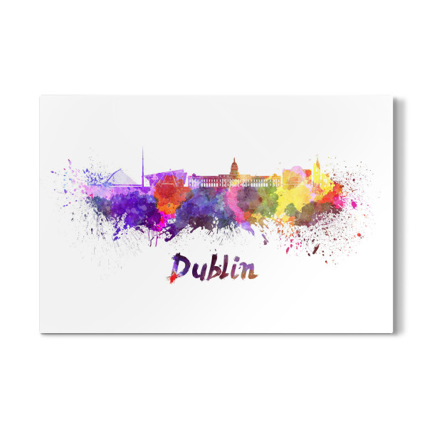Galerie-Print "DUBLIN skyline in watercolor" 30x20 cm artboxONE