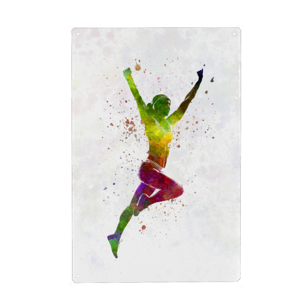 Holzbild "Winning runner athlete" artboxONE - Abstrakt,Sport
