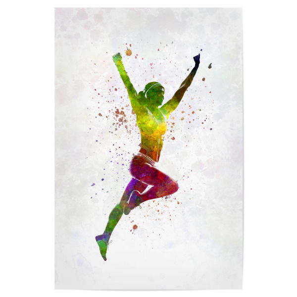Poster "Winning runner athlete" artboxONE - Abstrakt,Sport
