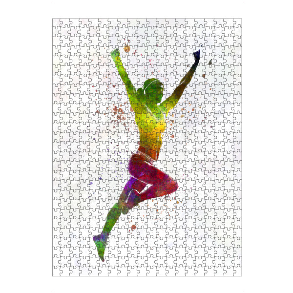Puzzle Ravensburger "Winning runner athlete" artboxONE - Abstrakt,Sport