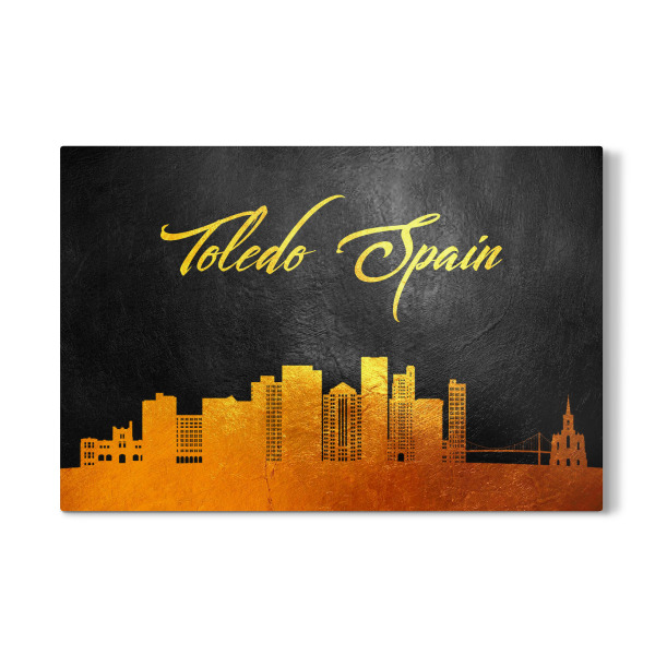 Galerie-Print "Toledo Spain Gold Skyline" 30x20 cm artboxONE