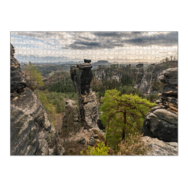 Puzzle Ravensburger "Elbsandsteingebirge - Felsenwelt" artboxONE - Natur,Reise