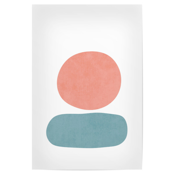 Poster 30x20 cm "Minimale Sonne und Meer" artboxONE - Abstrakt,Geometrie