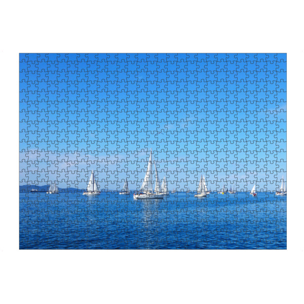 Puzzle Ravensburger "Segler, Regatta" artboxONE - Reise,Reise / Strand und Meer,Reise / Länder