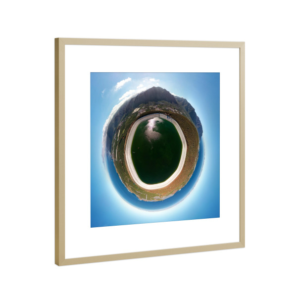 Poster mit Rahmen Gold "Teneriffa - Montana Taco; low" artboxONE - Städte,Natur,Reise,Architektur,Reise / Strand und Meer