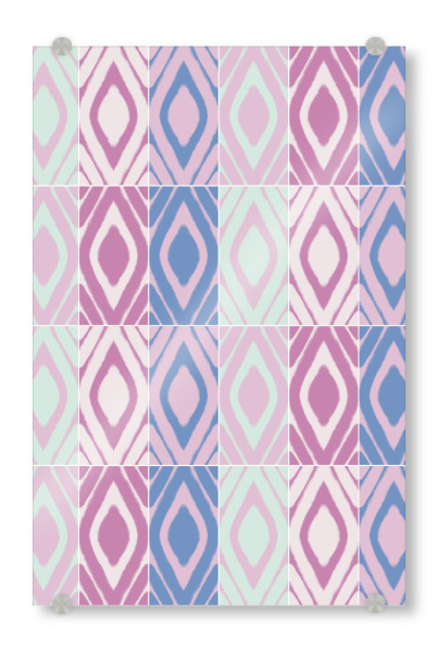 Acrylglasbild "Lovely Airy Pattern Tiles" artboxONE - Abstrakt,Geometrie