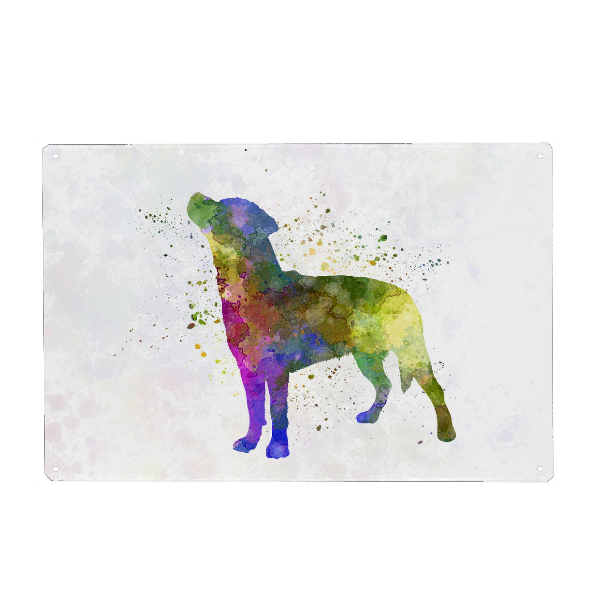 Metall Poster "Smalandsstovare in watercolor" artboxONE - Tiere,Abstrakt