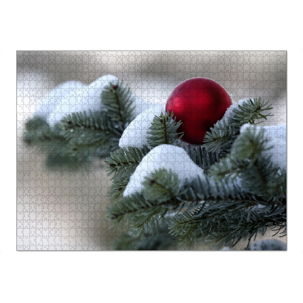 Puzzle Ravensburger "Weiße Weihnachten" artboxONE - Natur,Weihnachten