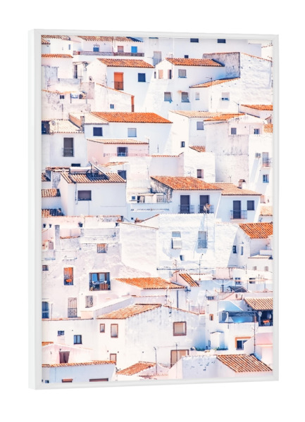 Poster mit weißem Rahmen "White Houses" artboxONE - Städte,Reise,Architektur,Reise / Länder,Städte / Weitere