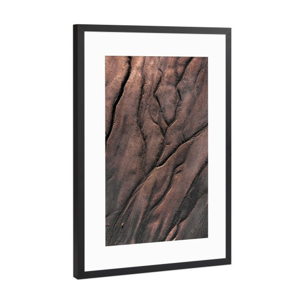 Poster mit Rahmen Schwarz (Metallic) "MEMORIAM" artboxONE - Natur,Abstrakt