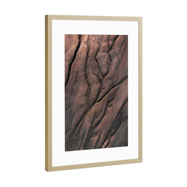 Poster mit Rahmen Gold "MEMORIAM" artboxONE - Natur,Abstrakt - Drone,Dji,Nft,Aerial,Sky,Abstrakt,Nature,Landscape,Abstract,Landschaft,Natur