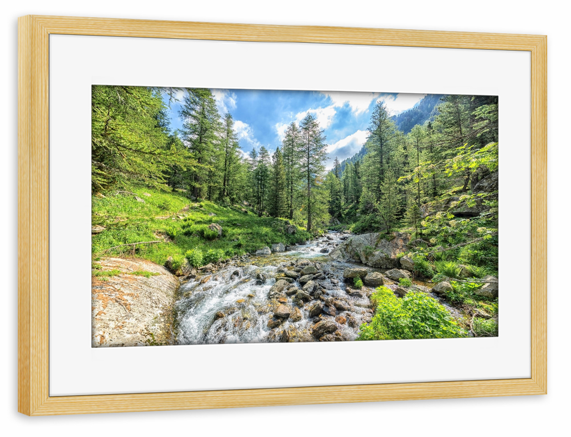 Poster mit Rahmen kiefer "Into The Wild" artboxONE - Natur,Reise,Reise / Länder