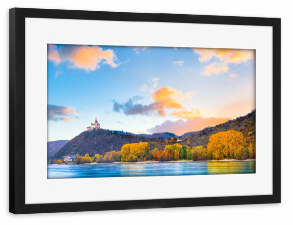 Poster mit Rahmen schwarz "Upper Middle Rhine Valley" artboxONE - Natur,Reise
