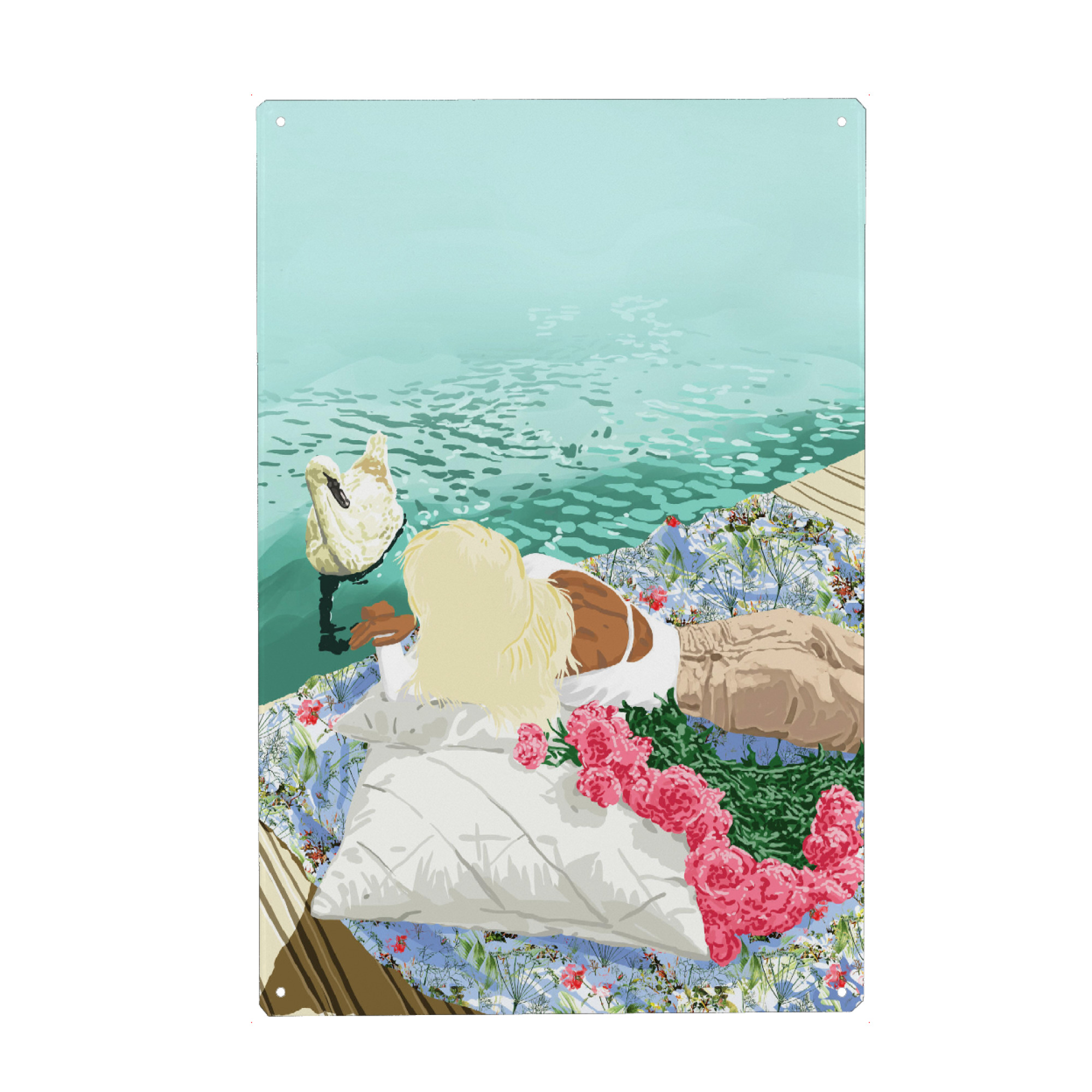 Holzbild "Heart Upon My Sleeve" artboxONE - Tiere,Menschen