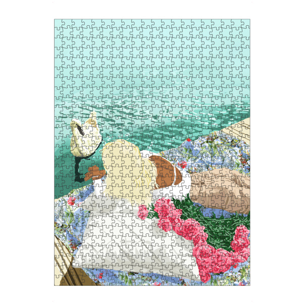 Puzzle Ravensburger "Heart Upon My Sleeve" artboxONE - Tiere,Menschen