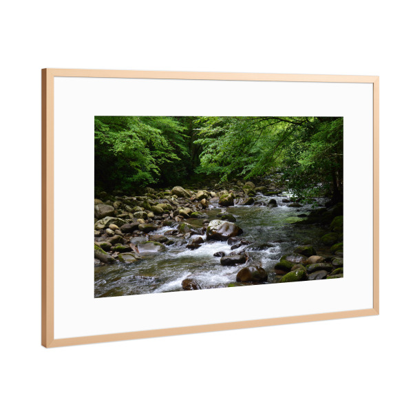 Poster mit Rahmen Kupfer "Der wilde Bach" artboxONE - Natur,Reise,Reise / Länder