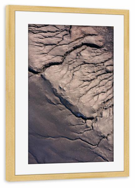 Poster mit Rahmen kiefer "NATRUN" artboxONE - Natur,Abstrakt,Buchstaben / D