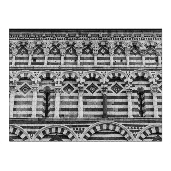 Puzzle Ravensburger "Toscana Architecture: stripes" artboxONE - Städte,Architektur,Reise / Länder,Marmor