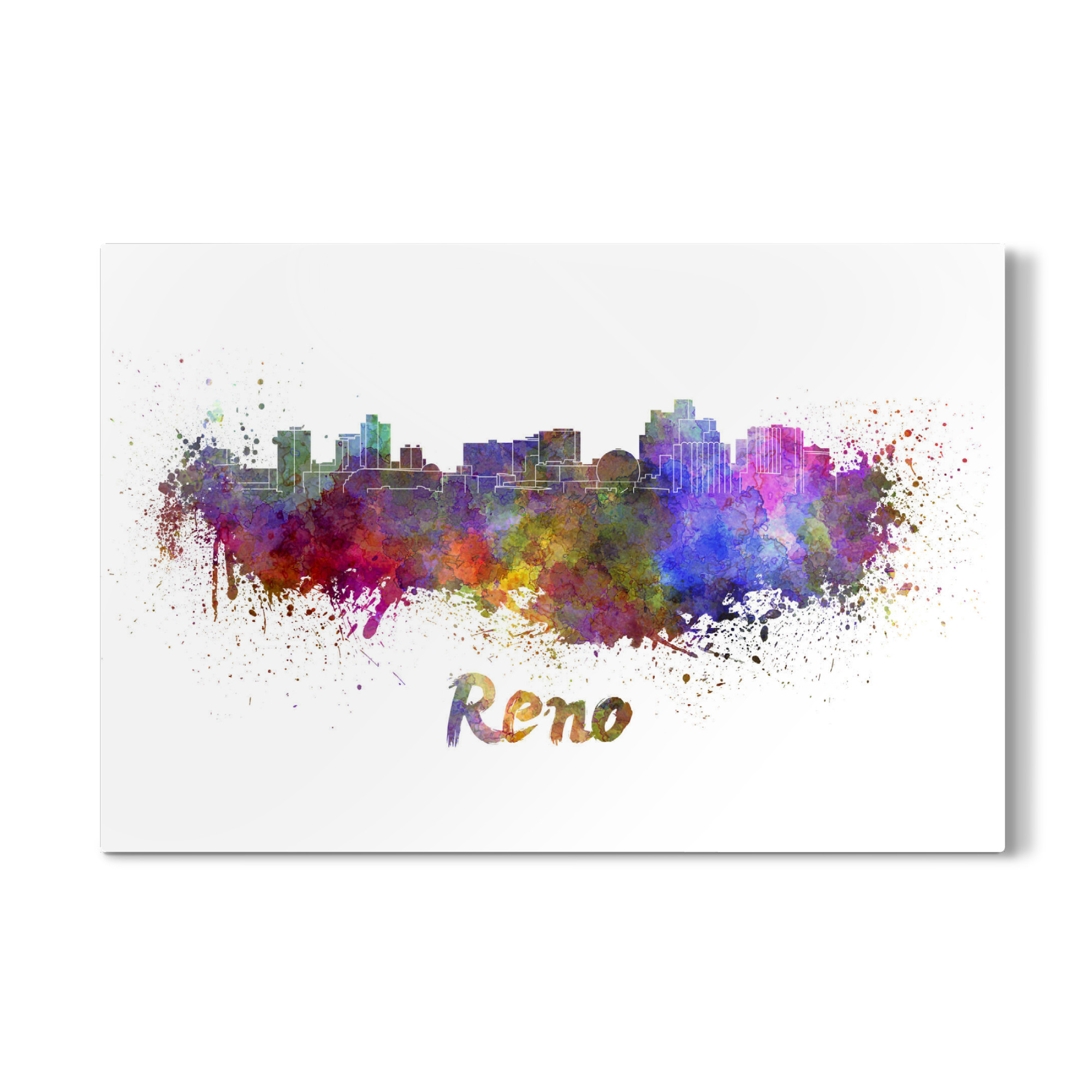 Galerie-Print "RENO skyline in watercolor" 75x50 cm artboxONE