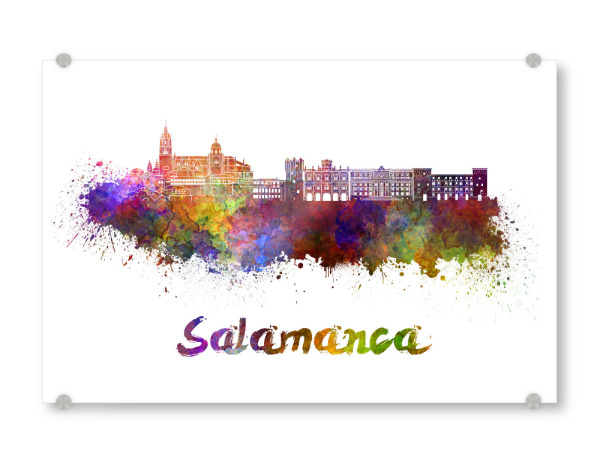 Acrylglasbild "SALAMANCA skyline-p" artboxONE - Städte,Abstrakt,Architektur