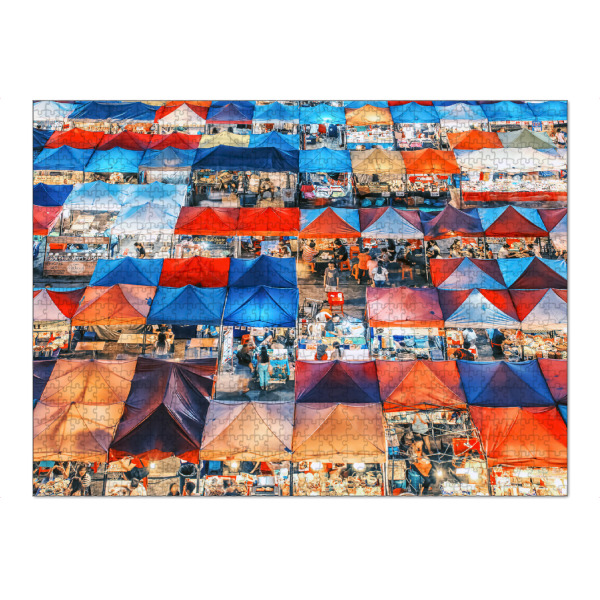 Puzzle Ravensburger "Colorful Market" artboxONE - Städte,Reise,Architektur,Reise / Asien,Reise / Länder