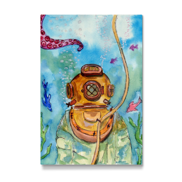 Galerie-Print "Deep Sea Diver Underwater" 30x20 cm artboxONE