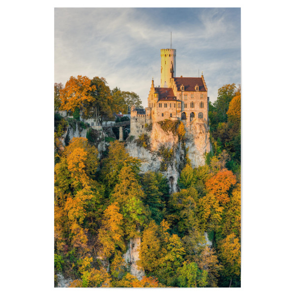 Poster 30x20 cm "Schloss Lichtenstein bei Honau" artboxONE - Natur,Reise,Architektur
