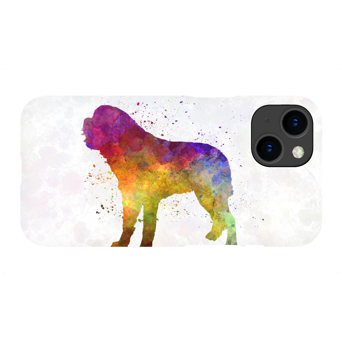 iPhone "Saint Bernard in watercolor" Premium-Case Handyhülle artboxONE