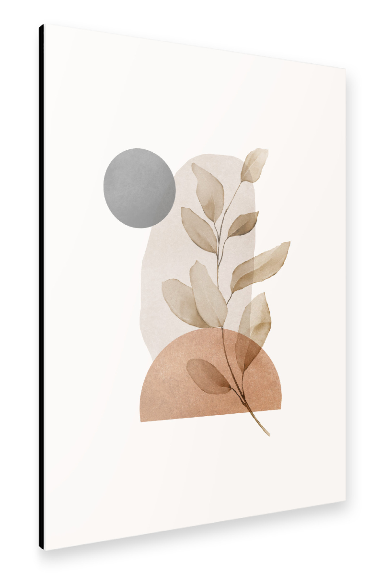 Alu-Dibond "Modern Beige Botanical" 30x20 cm artboxONE