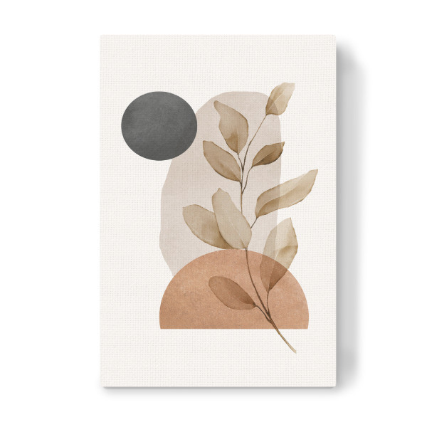 Leinwandbild "Modern Beige Botanical" artboxONE - Natur,Abstrakt