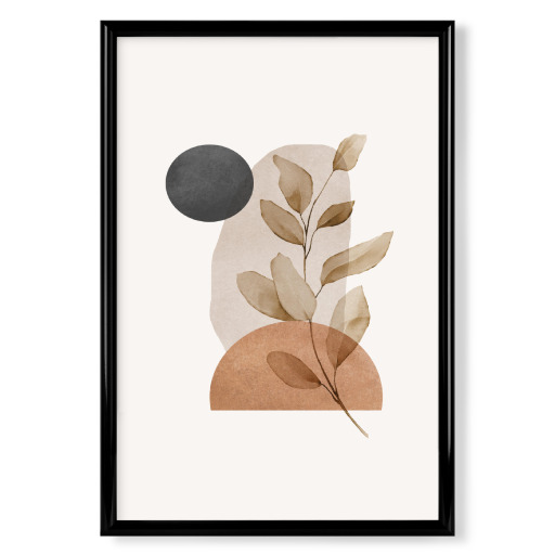 Modern Beige Botanical