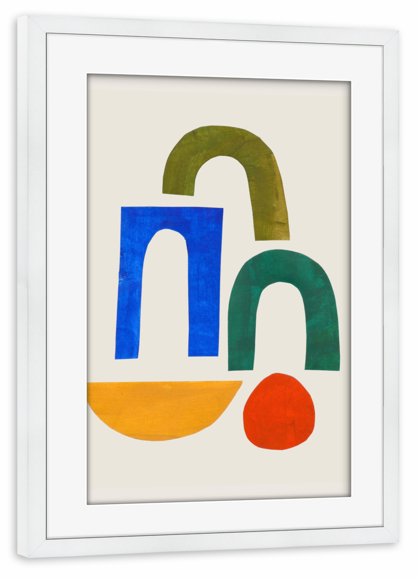 Poster mit Rahmen weiß "Ejaaz Haniff - Childhood" artboxONE - Abstrakt,Geometrie