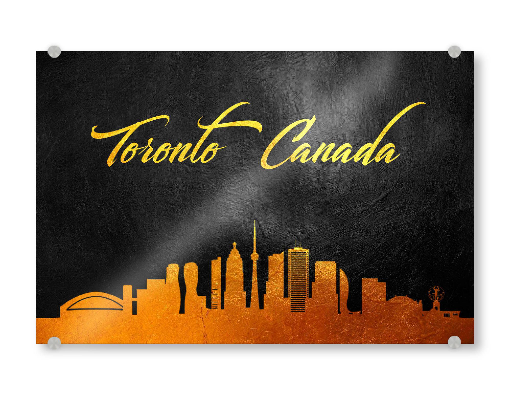 Acrylglasbild "Toronto Canada Gold Skyline" artboxONE - Städte - Toronto,Canada,Gold,Skyline,City,Stadt