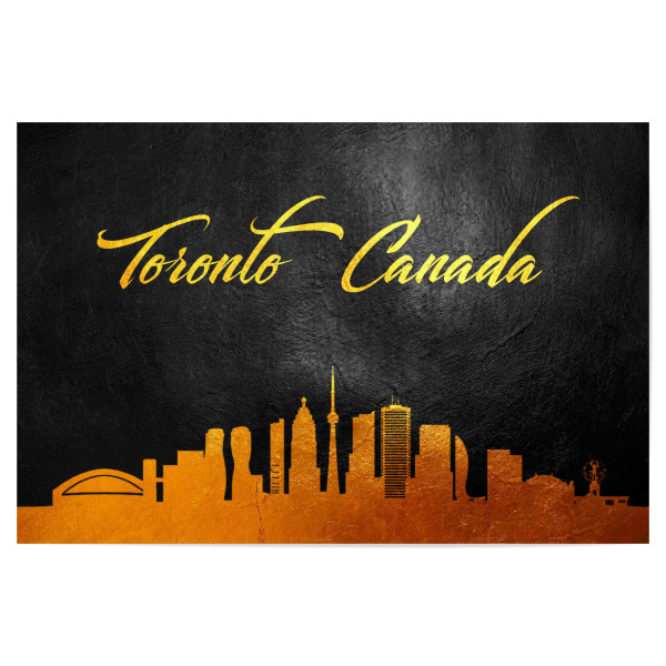 Poster "Toronto Canada Gold Skyline" artboxONE - Städte - Toronto,Canada,Gold,Skyline,City,Stadt