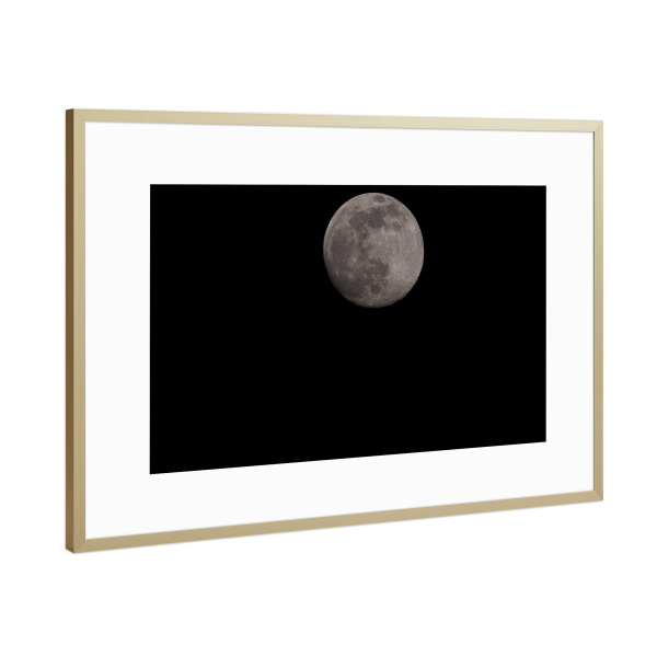 Poster mit Rahmen Gold "Vollmond im Kanton Thurgau" artboxONE - Natur,Reise,Abstrakt,Galaxy