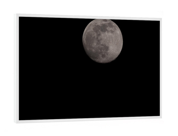 Poster mit weißem Rahmen "Vollmond im Kanton Thurgau" artboxONE - Natur,Reise,Abstrakt,Galaxy