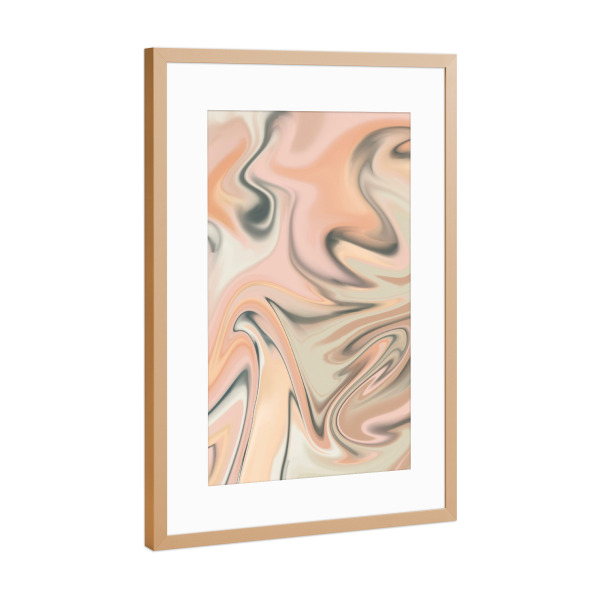 Poster mit Rahmen Kupfer "Green And Pink Agate Texture" artboxONE - Abstrakt,Fashion,Marmor,Festivals,Galaxy