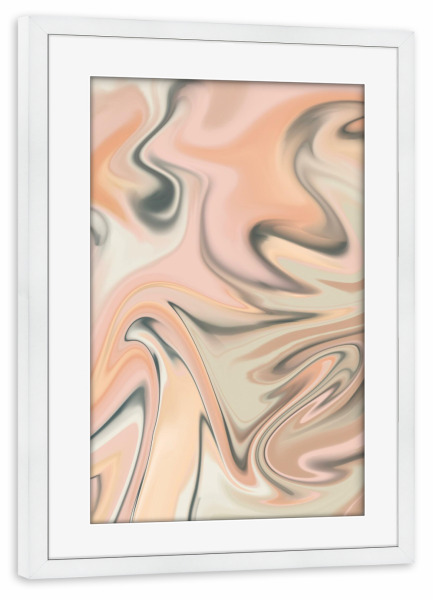 Poster mit Rahmen weiß "Green And Pink Agate Texture" artboxONE - Abstrakt,Fashion,Marmor,Festivals,Galaxy