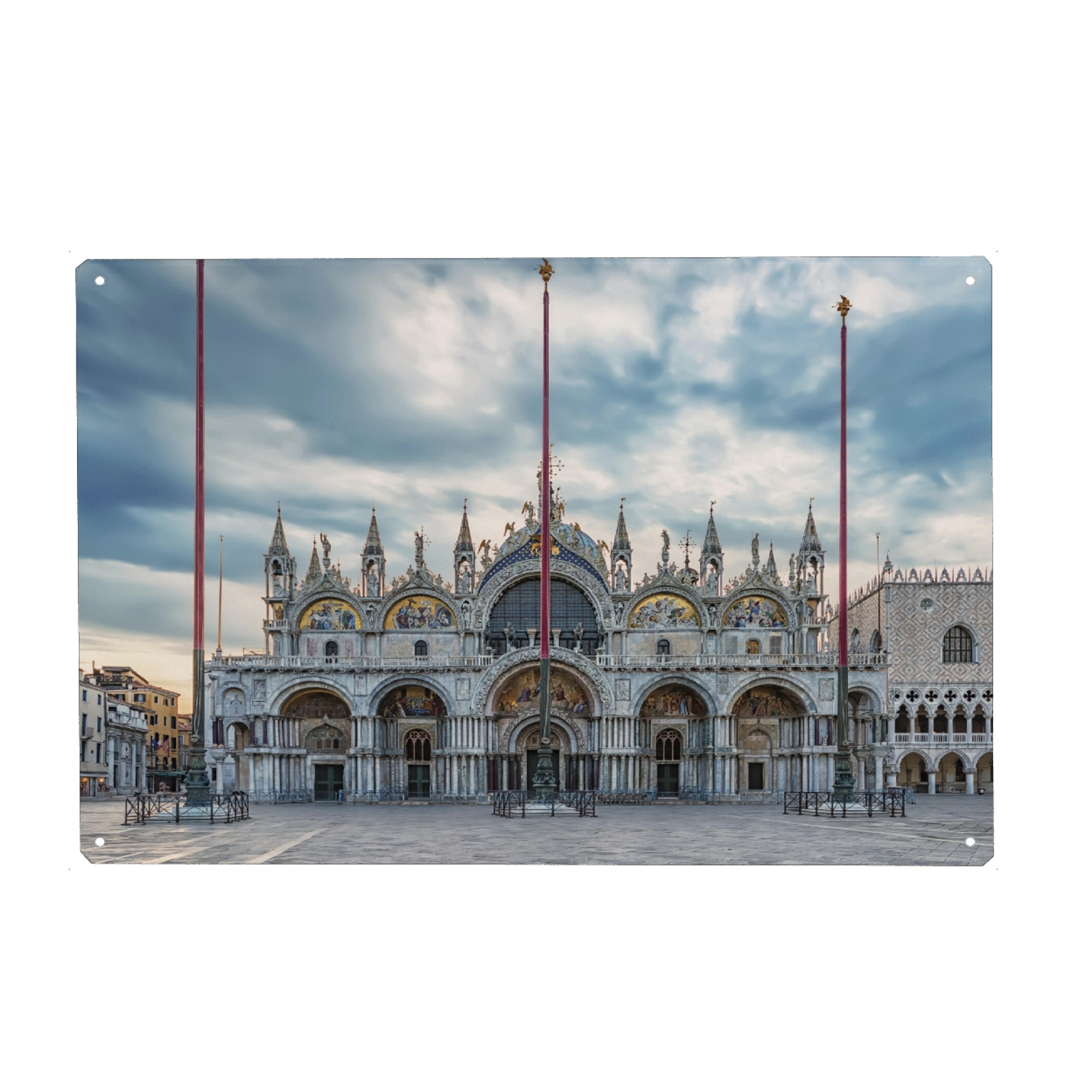 Metall Poster "Basilica Cattedrale di San Marco" artboxONE - Städte,Reise,Architektur,Städte / Venedig,Reise / Länder