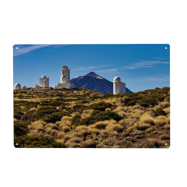 Metall Poster "Teneriffa - Teide, Sternwarte" artboxONE - Städte,Natur,Reise,Architektur,Reise / Strand und Meer