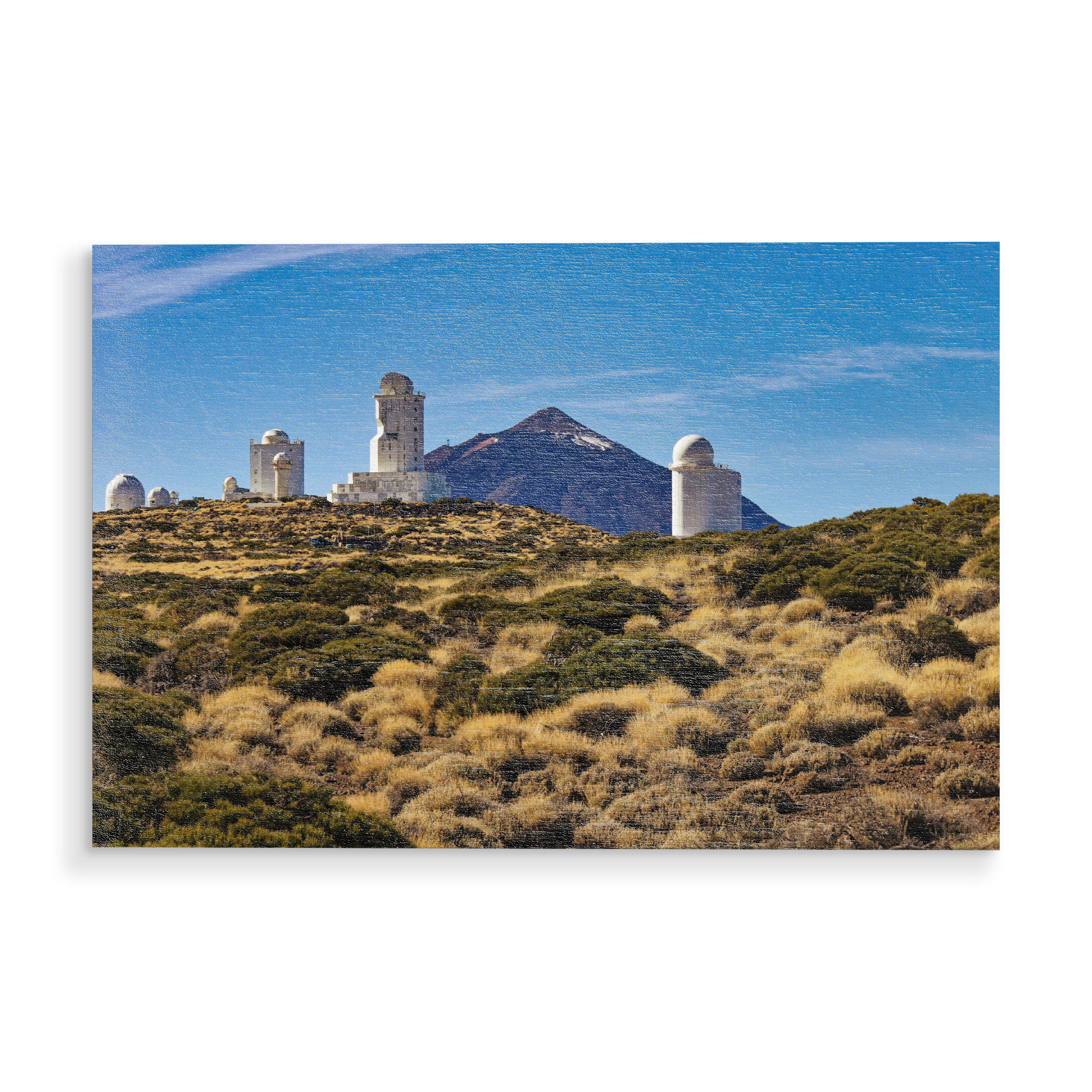 Holzbild "Teneriffa - Teide, Sternwarte" artboxONE - Städte,Natur,Reise,Architektur,Reise / Strand und Meer