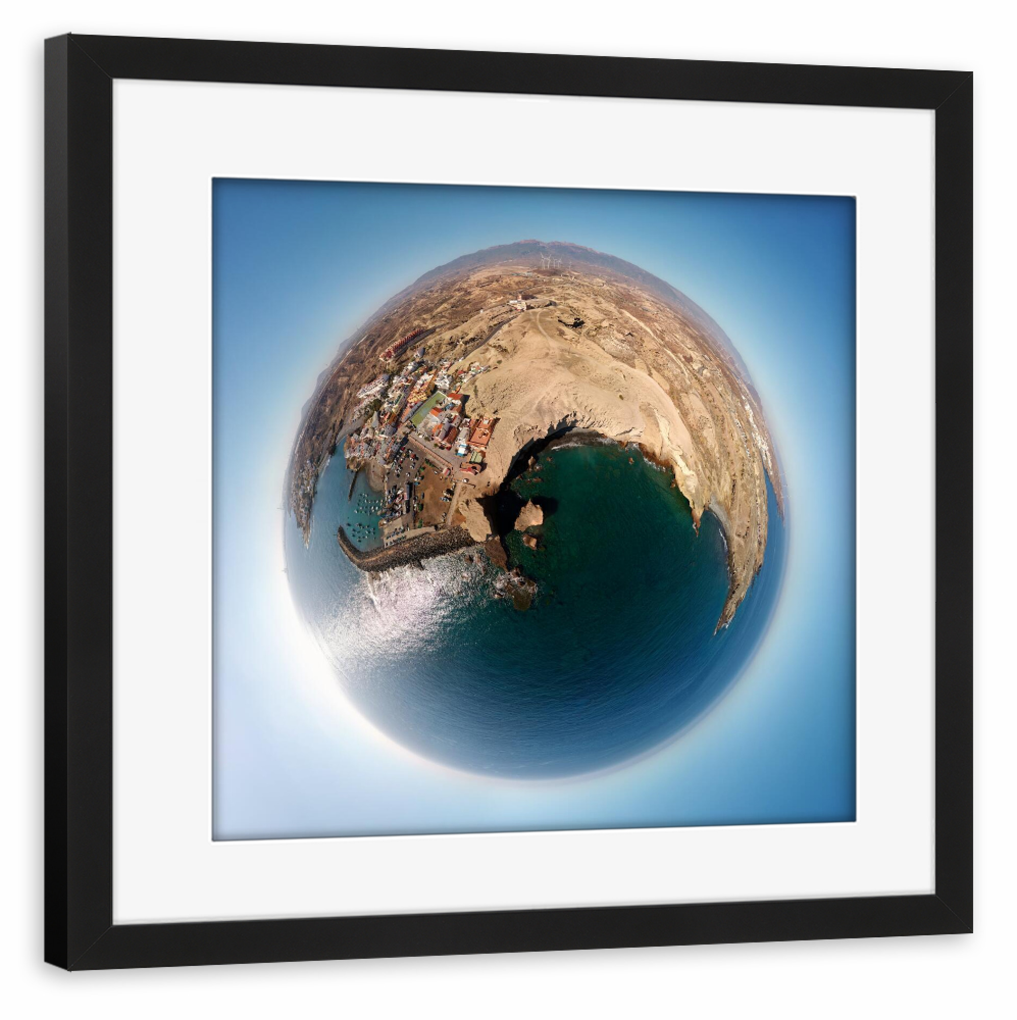 Poster mit Rahmen schwarz "Teneriffa - San Miguel de Tajao;Mi" artboxONE - Städte,Natur,Reise,Reise / Strand und Meer,Reise / Länder
