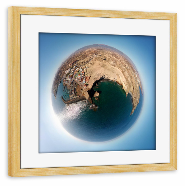 Poster mit Rahmen kiefer "Teneriffa - San Miguel de Tajao;Mi" artboxONE - Städte,Natur,Reise,Reise / Strand und Meer,Reise / Länder